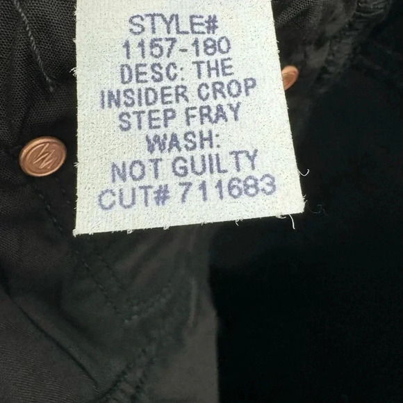 MOTHER THE INSIDER CROP STEP FRAY SIZE 29 NOT GUILTY B1966 - Picture 6 of 6